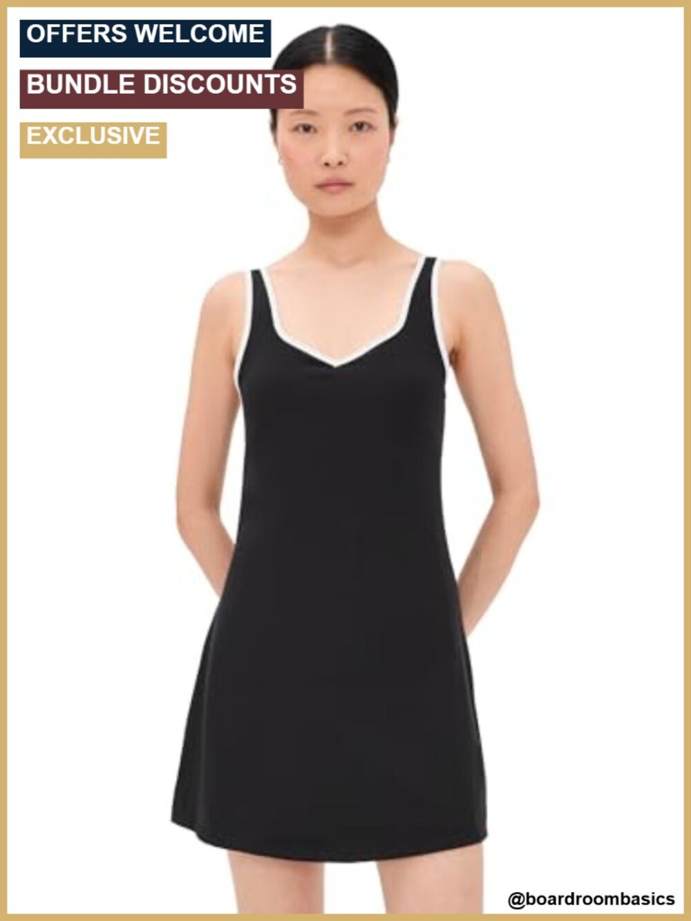 Sweaty Betty Power Tennis Sweetheart Neckline Active Dress Mini